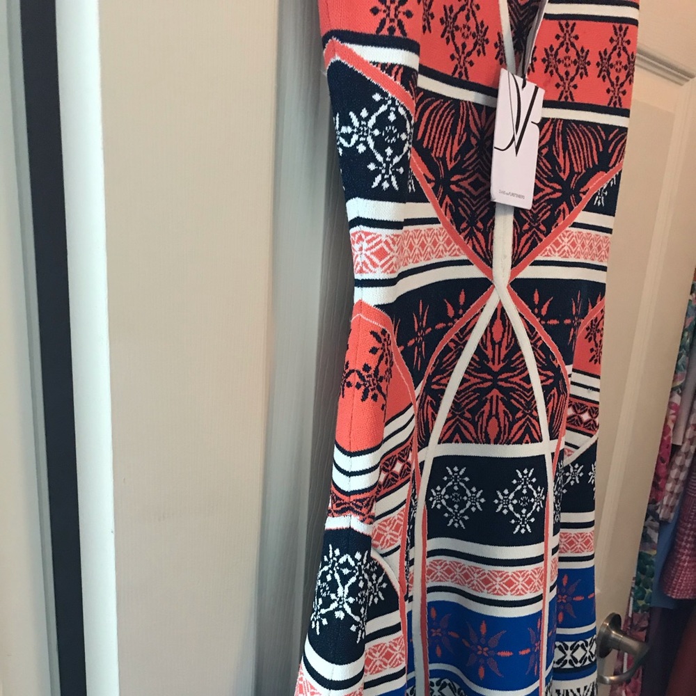 DVF Diane Von Furstenberg Ilsa Desert Bands Dress